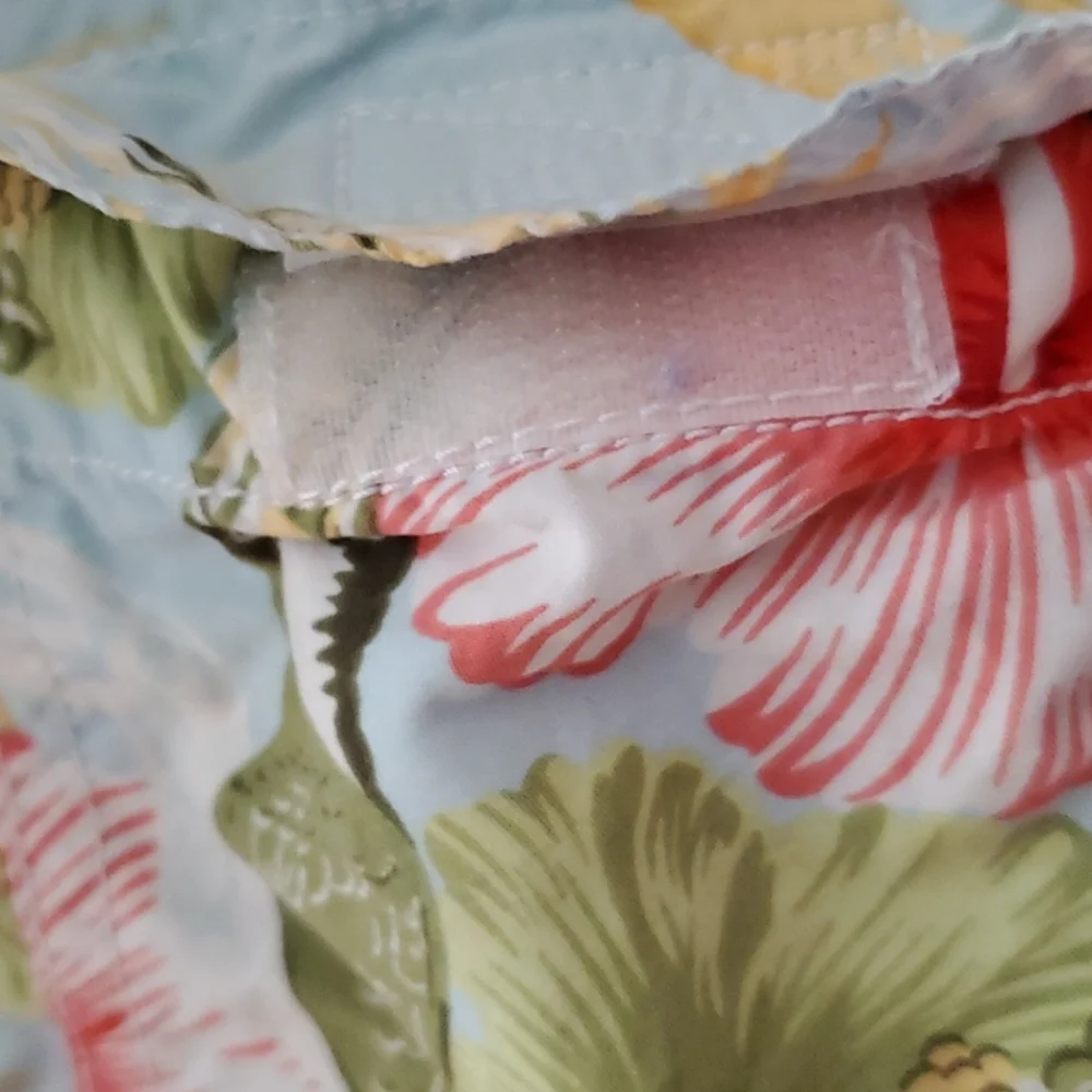 Vilebrequin toucan and floral print swim trunks
